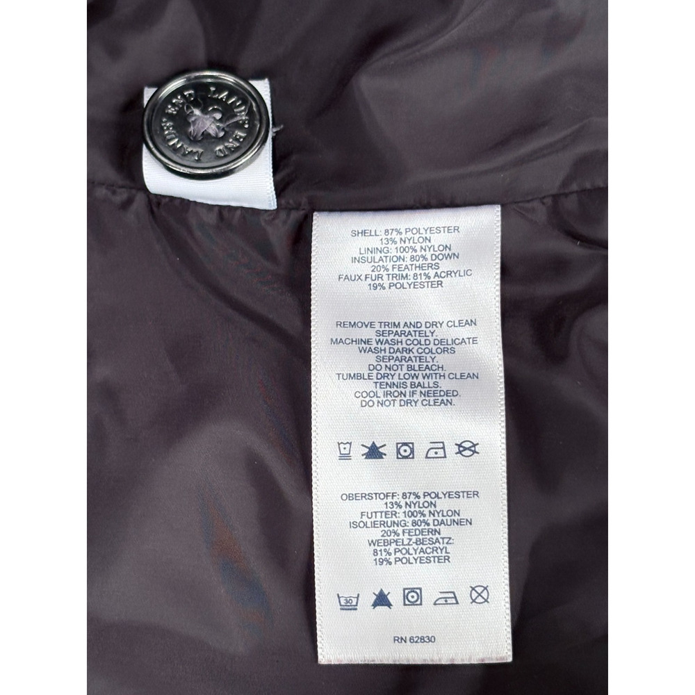 Lands End Thick Down Puffer Vest Womens LARGE Black Feather insulated Jacket ECU - Picture 7 of 9